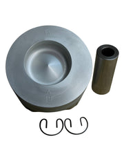 Conjunto de pistón de aluminio Innovaciones Industriales con bulón de acero y clips de retención para motor