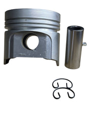 Conjunto de pistón Innovaciones Industriales de aluminio con bulón de acero y clips de retención para motor